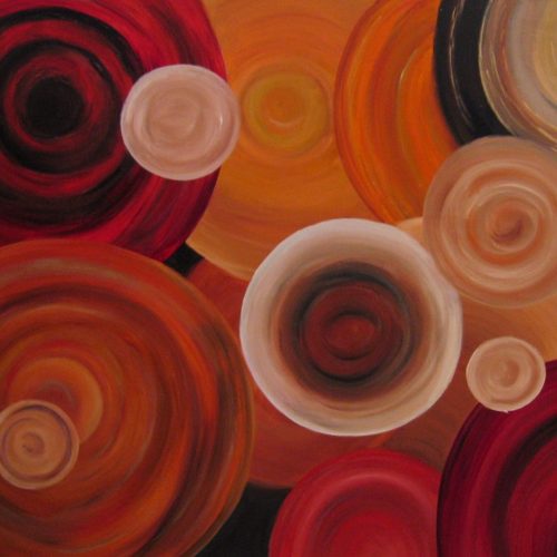 CIRCLES 150x120cm