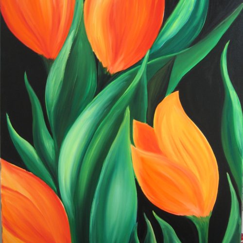 TULIPS 70x85cm