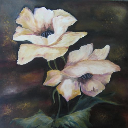 FLOWERS 100x100 cm