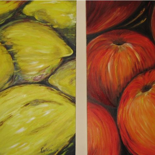 LEMONS & ORANGES 140x100cm